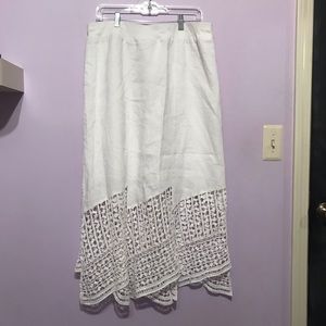 Chico’s White Lace Maxi Skirt